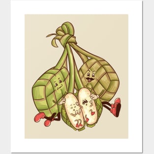 Ketupat Family Character Posters and Art